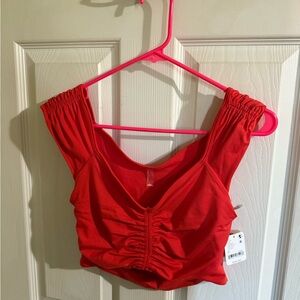 FP Movement Breathe Deeper Crop Tank in Scarlet